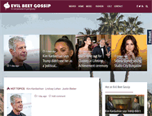 Tablet Screenshot of evilbeetgossip.com